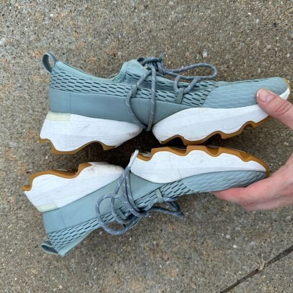 Sorel Kinetic Impact Lace Shoes Women's 9 Crushed Blue Athletic Running Sneakers - Picture 5 of 10